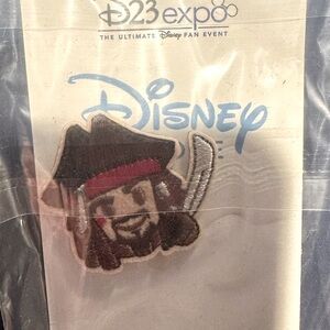 2017 D23 Expo Disney Store Pirates of Caribbean Captain Jack Sparrow Emoji Patch